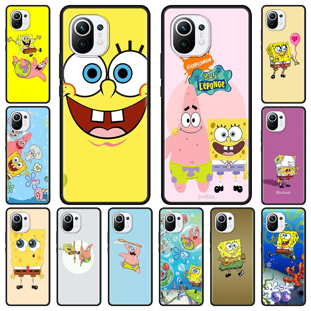 

Spongebob-Patrick-Star Phone Case for Xiaomi Mi 11 Lite 5G 10T Pro 9T 10 A2 Lite CC9 11X Pro 11T Casing Cover Protect Shell Bag
