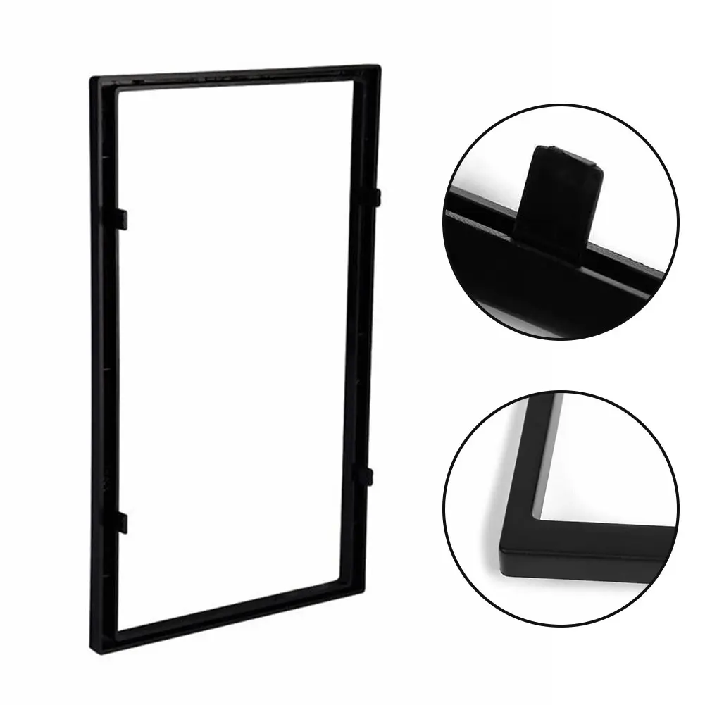 

1pc Universal Car Stereo Radio Panel 2Din Frame Face Frame Kit ABS Plastic Black For 7inch Large Screen Car Audio Dashboard