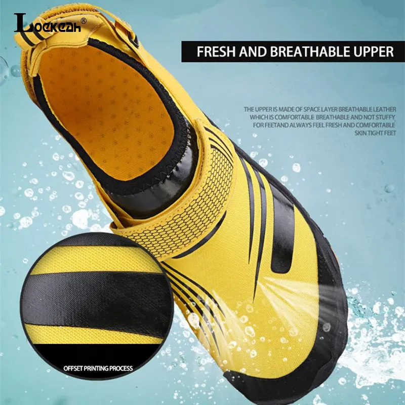 Unisex Breathable Beach Seaside Surf Water Shoe Men Women Comfortable Barefoot Wading Shoe Quick Dry Trekking Upstream Footwear