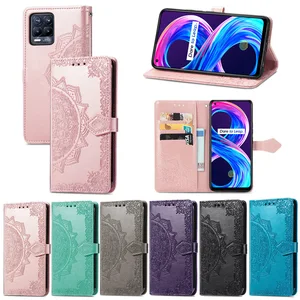 flip wallet phone case for oppo realme 8 7 6 5 3 pro 5i 6i 7i v11 v13 v15 c20 c21 c17 c15 c12 c11 find x3 x2 neo lite phone case free global shipping
