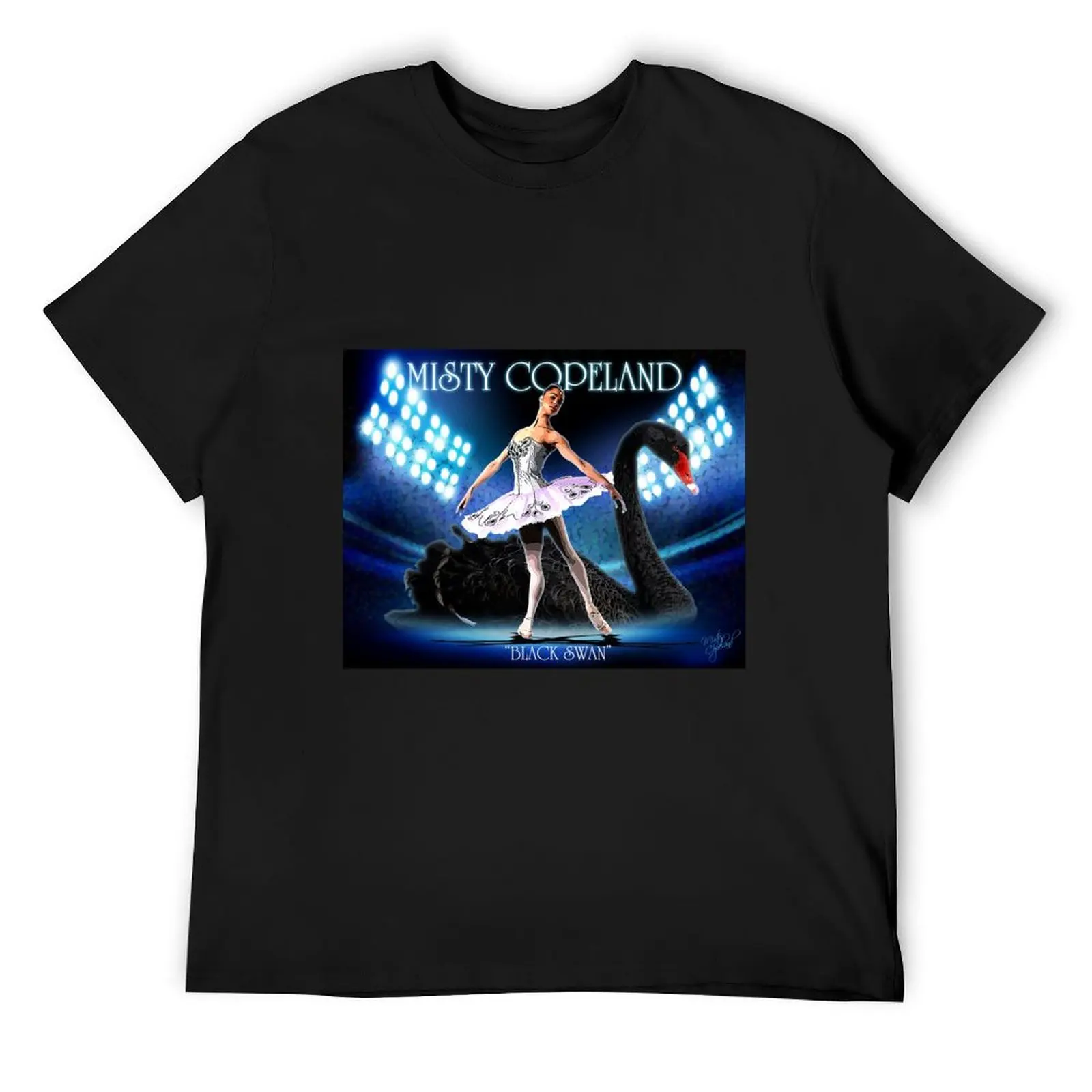 Футболка Misty Copeland Black Swan D-3 с подушками и сумками футболки графическим рисунком