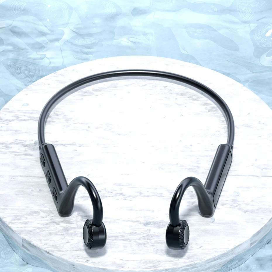 

Open-Ear Bluetooth Bone Conduction Sport Headphones Sweat Resistant Wireless Earphones For Workouts And Running Built-in Mic