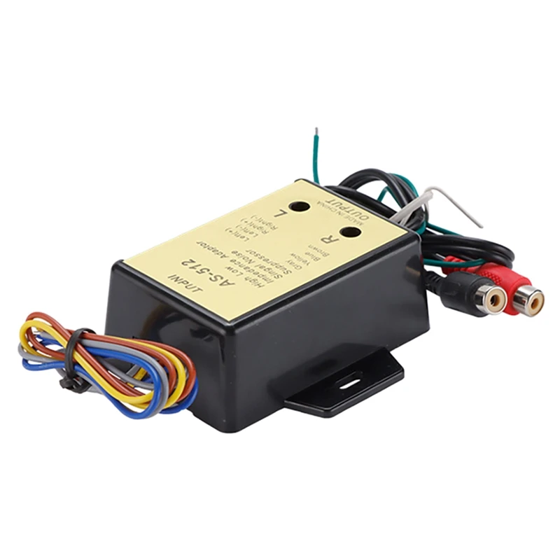 

Автомобильный аудиоадаптер с интерфейсом AUX, Высокочастотный и низкочастотный для автомобильного радио, DVD