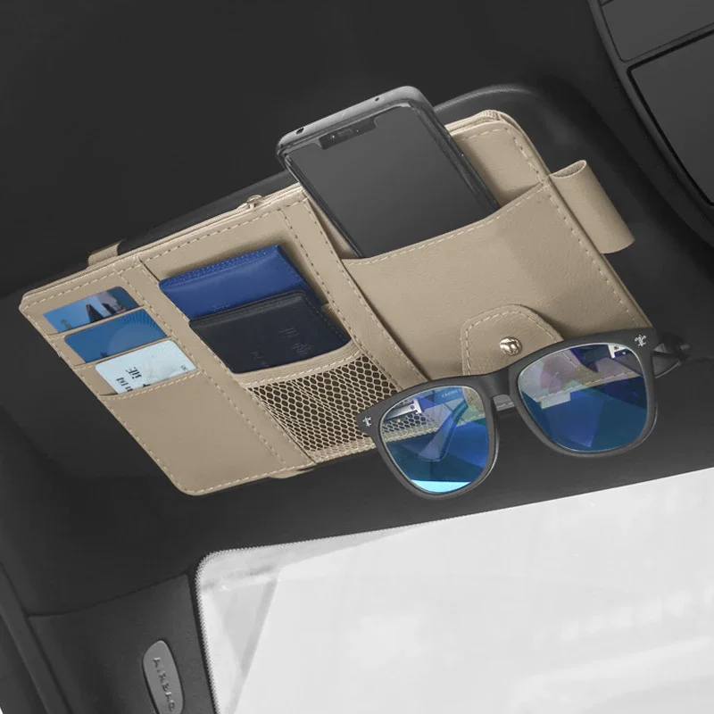 

Car Accessories Sun Visor Organizer Bill Pen Card Holder CD DVD Organizer Storage Box Sunglasses Clip Stowing Tidying