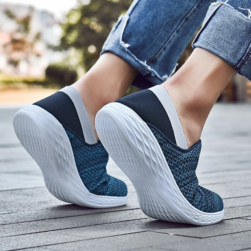 Men Women Comfortable Casual Legging Lazy Flats Outdoor Soft Mesh Sneakers Walking Shoes Driving Shoes
