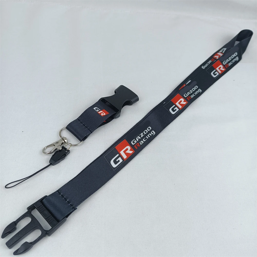 

Jdm Car Keychain Neck Strap Long Lanyard Keyring for Gr Toyota Gazoo Racing Hilux Corolla Aygo Chr Auto Men Accessories Gadgets