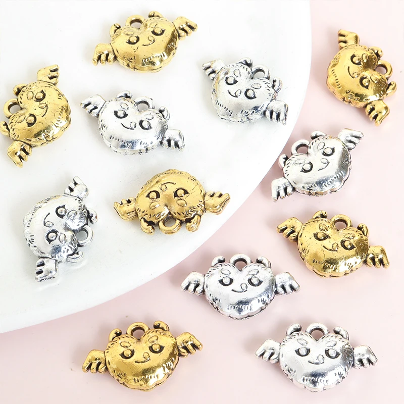 Креативный дизайн совы металлические подвески в винтажном стиле фигурки