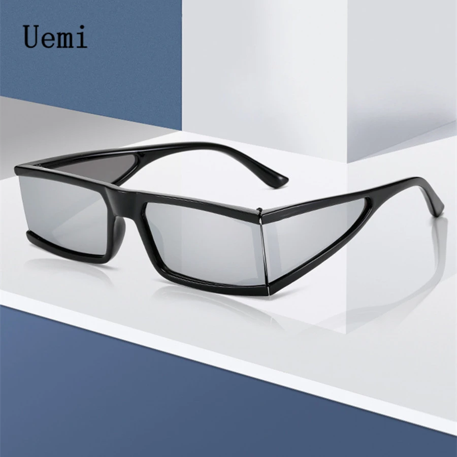 Retro Fashion Punk Square Sunglasses For Women Men Ins Popular Small Frame Silver Sun Glasses Trending Shades UV400 Ladies Eye |