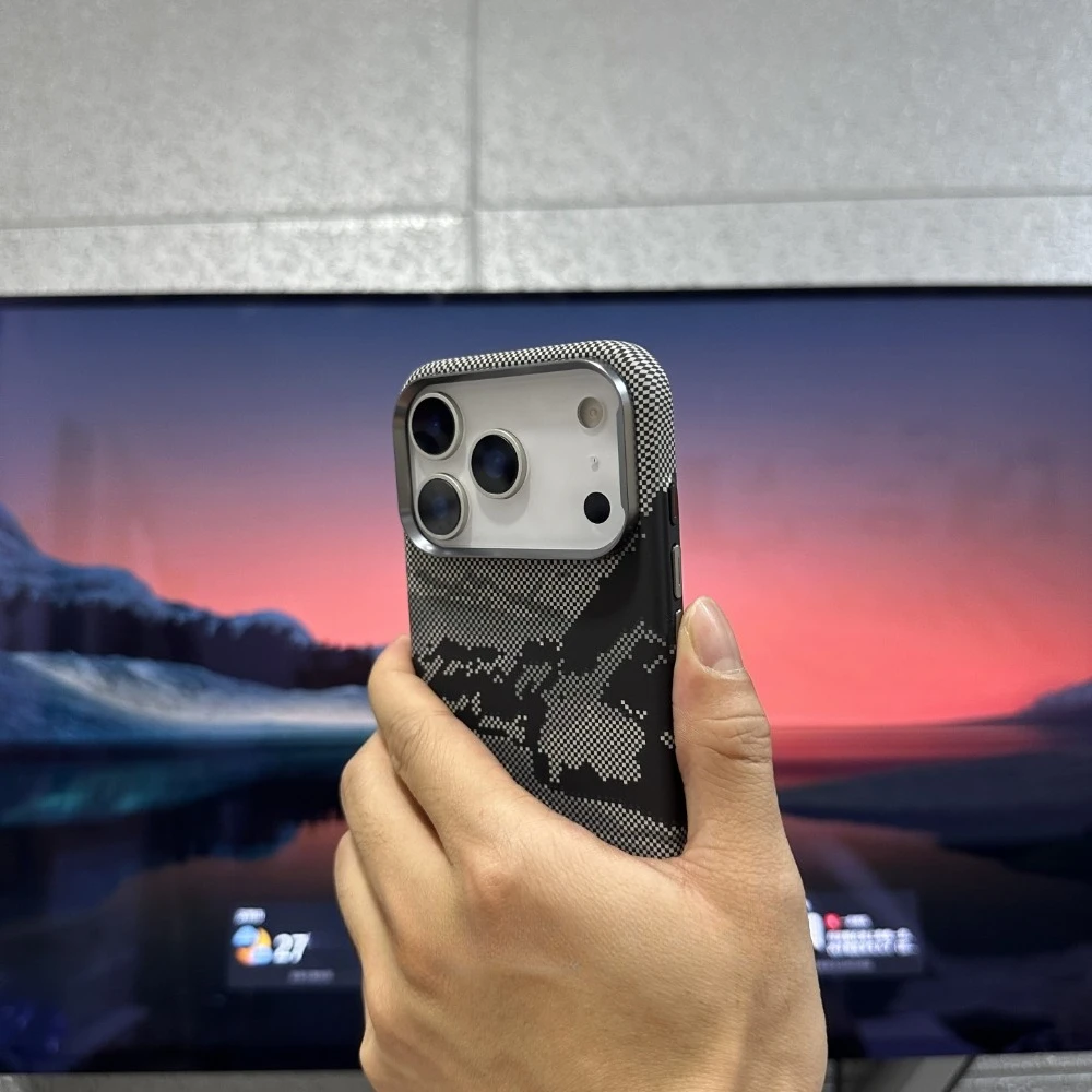 Фото Магнитный чехол с абстрактными горами и реками для iPhone 17, 16, 15 Pro Max, магниты, задняя крышка, объектив камеры, полное кольцо, жесткий чехол для ПК, телефона №2