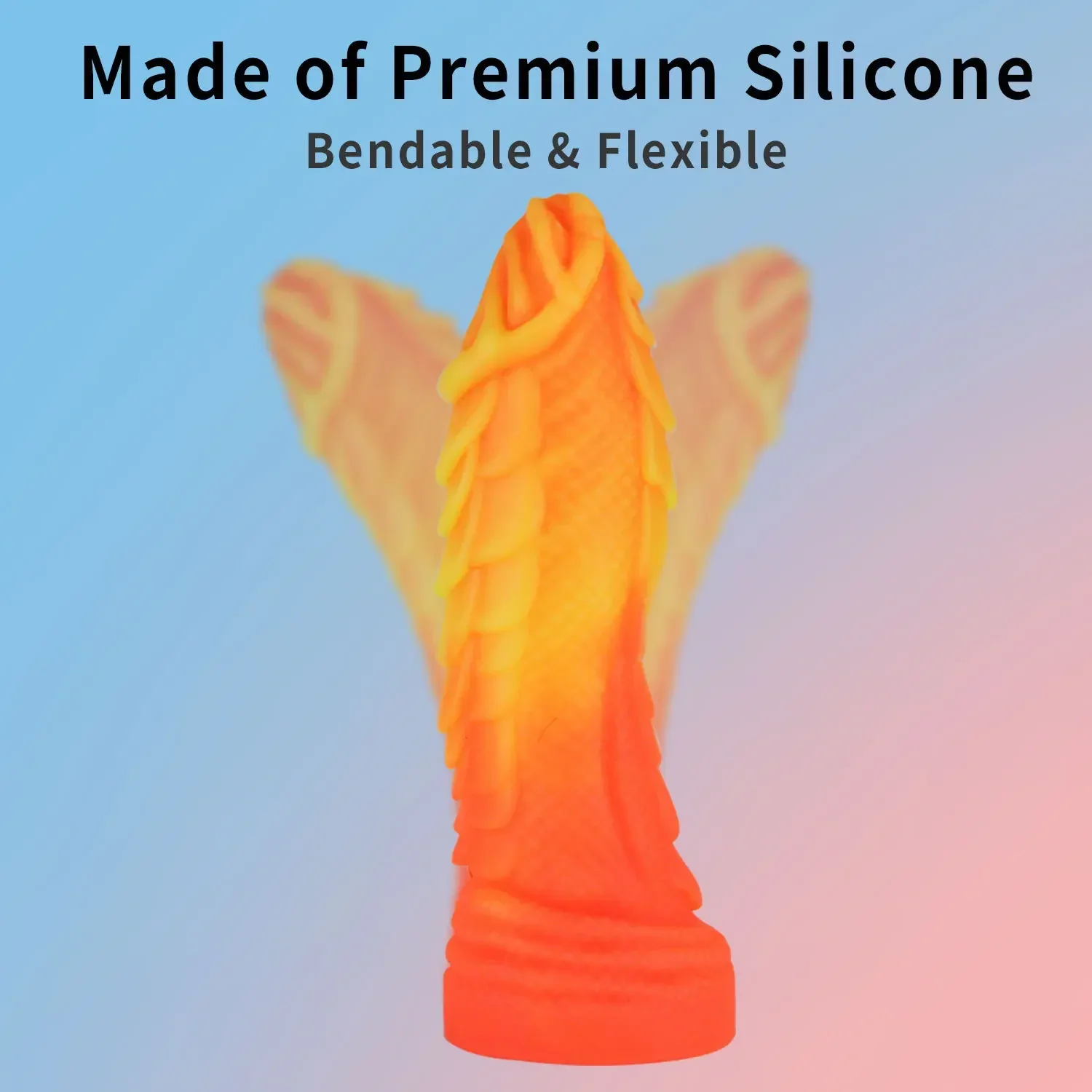 Анальный фаллоимитатор смешанных цветов для женщин карп животное монстр пенис