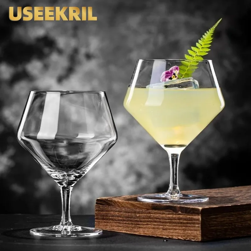 Бриллиантовый стеклянный бокал в форме бриллианта бокалы для бренди