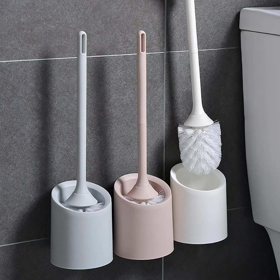 

Simple Home White Toilet Brush Holder Modern Toilet Brush Bathroom Brush Cleaning Toilet Tools Escobilla Wc Bathroom Accessories