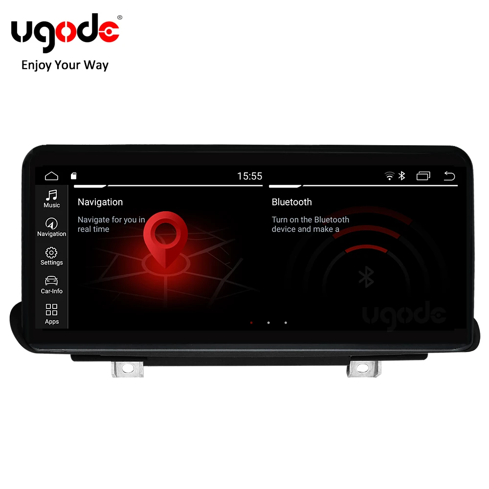 10.25-дюймовый дисплей Android с функцией Bluetooth для авторадио BMW CCC CIC NBT Ugode для X5 X6 E70 E71 F15 F16.