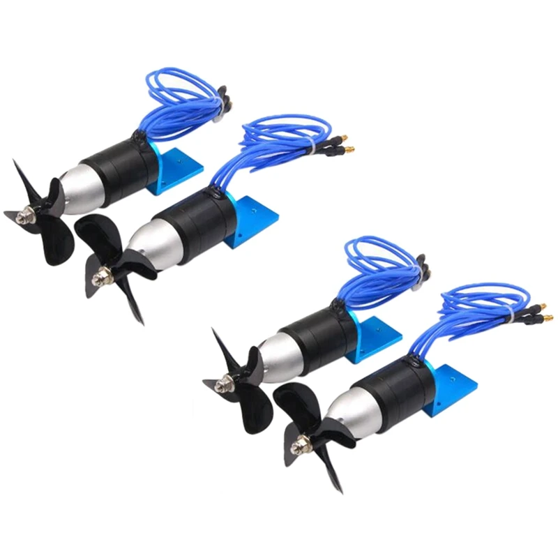 

2Pcs Ipx8 Waterproof Underwater Thruster 2838 350Kv 2.4Kg Thrust Brushless Motor With 55Mm 60Mm Propeller - Cw & Ccw