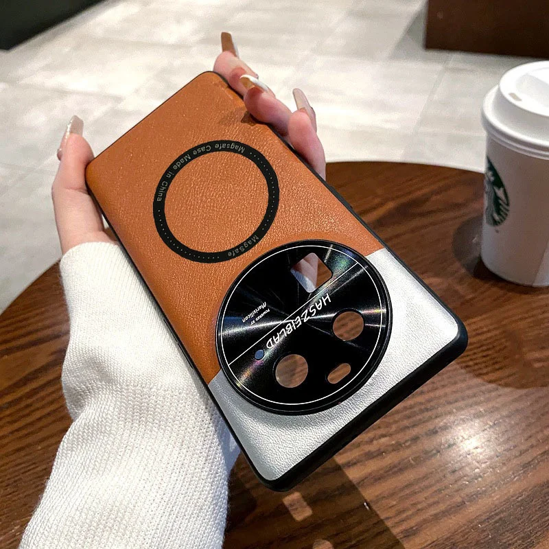 Premium Leather For Magsafe Magnetic Case For Huawei Honor Magic 5 4 3  Pro  Wireless Charge Cover Funda