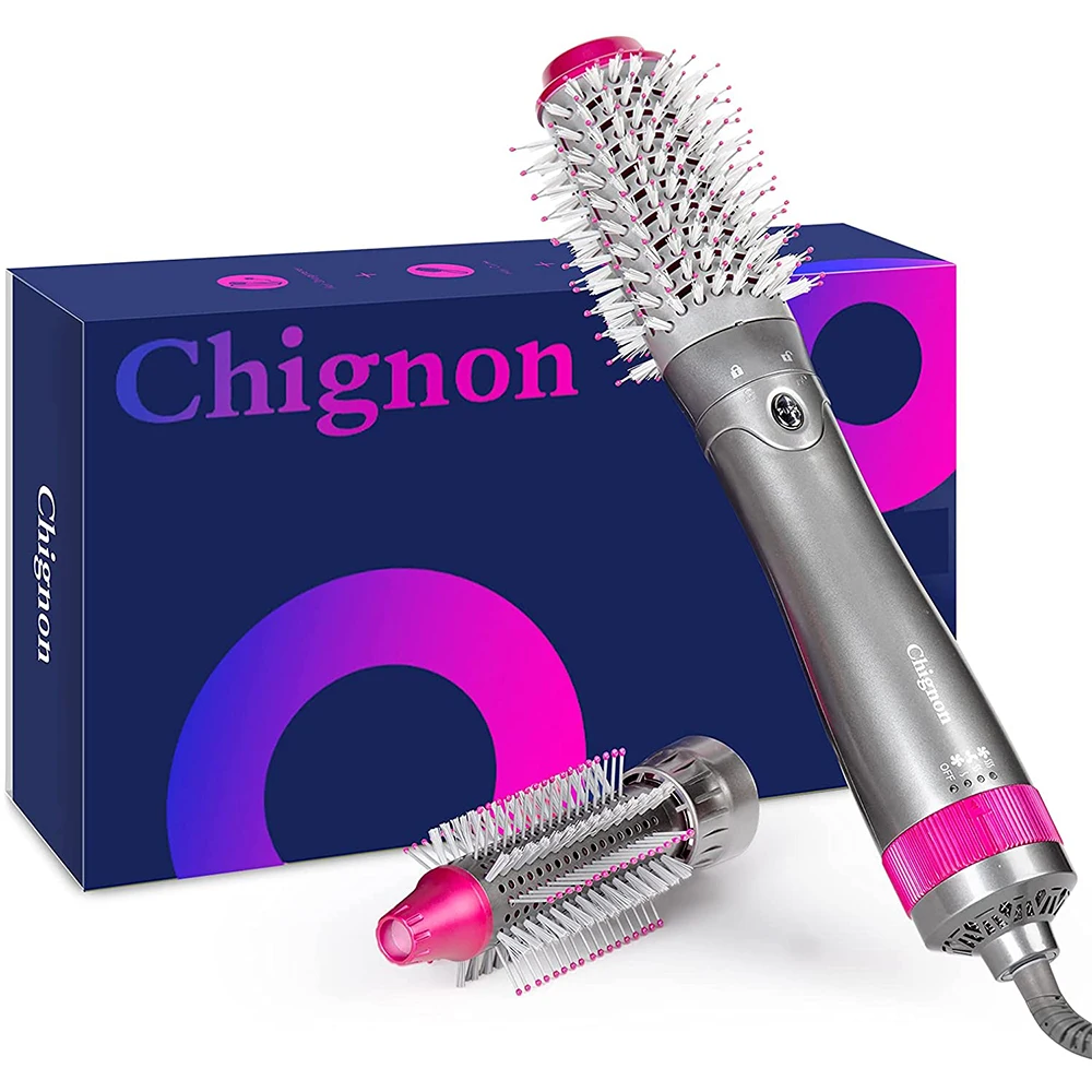 

CHIGNON сушилка и выпрямляющая щетка, стилера с одним шагом, щетка с горячим воздухом, кисточка для выдувки, профессиональная щетка для выпрямления волос