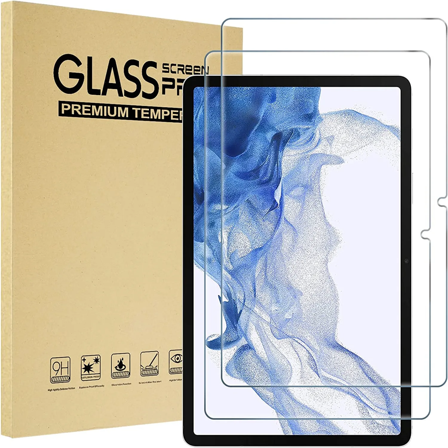 

Защитные пленки для экрана Samsung Galaxy Tab S8 Plus, 12,4 дюйма, SM-X800 X806, защитная пленка из закаленного стекла для Tab S7 FE T970 T730 T736