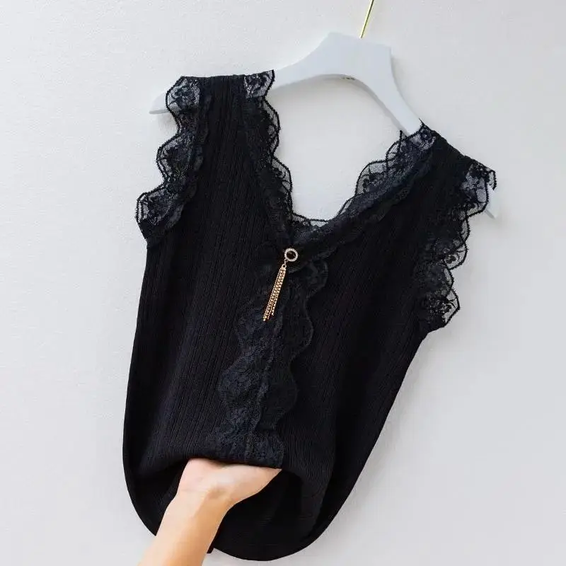 

Женская кружевная кофта из вискозы, с V-образным вырезом
