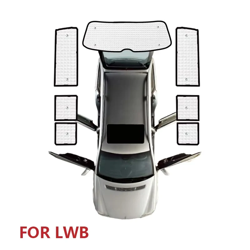 

Автомобильный солнцезащитный козырек для Volkswagen VW Transporter T5 LWB 2003 ~ 2015 Multivan, полный солнцезащитный крем, солнцезащитные козырьки с защитой от УФ-лучей, аксессуары