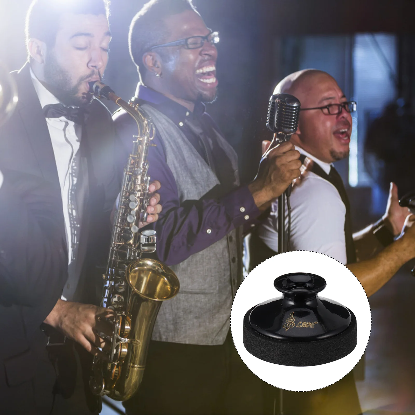 

Saxophone Sax Mute Noise Tenor Silencer Dampener Part Sound Alto Accessory Instrument Remove Practice Remover Lightweight