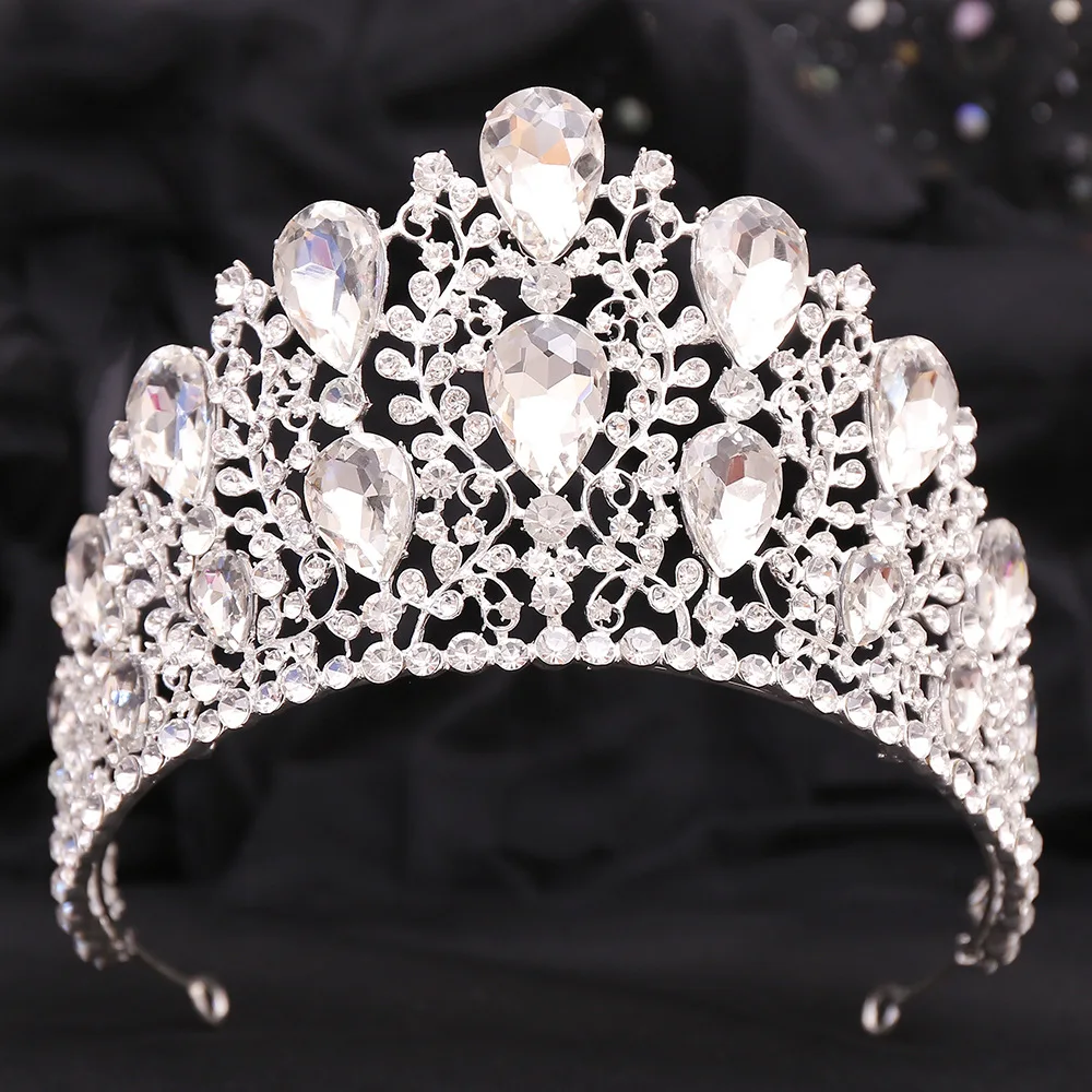 Fashion Crystal Crown Bridal Wedding Tiaras and Crowns for Women Rhinestone Hair Jewelry Party Bride Headpiece Prom Gift