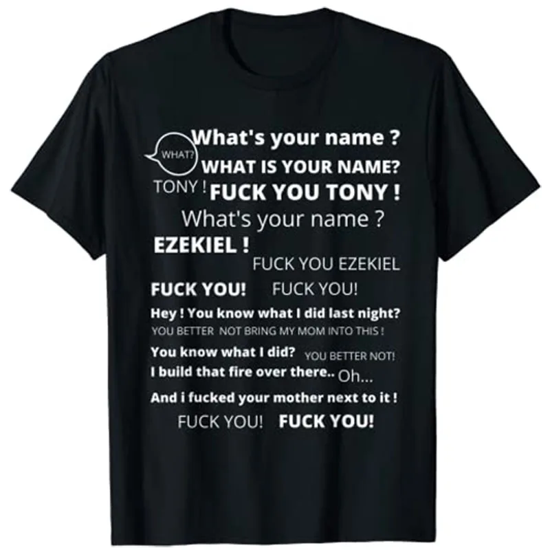 

Футболка с забавным мемом, Тони и эзикиль