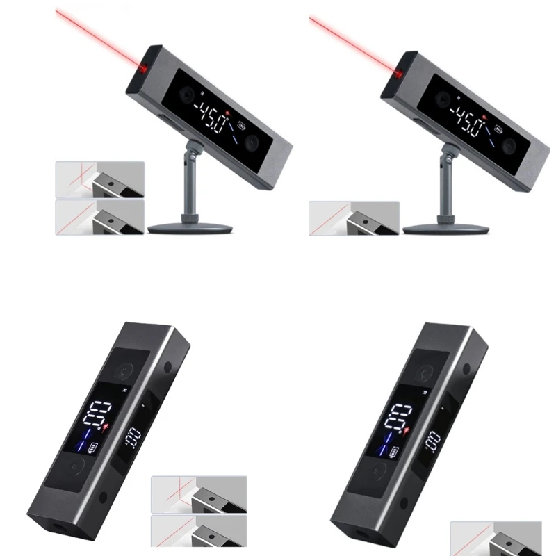 

Construction Measure Tools Level Laser-Protractor LED Display Angle Finder