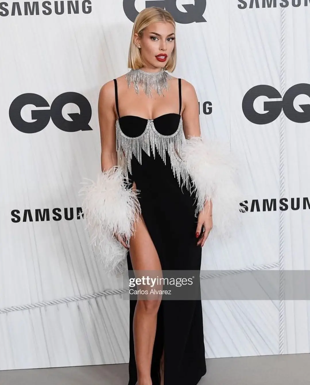 

Женское платье на бретелях-спагетти, черное облегающее платье с открытой спиной и кисточками, элегантное вечернее клубвечерние чное платье...