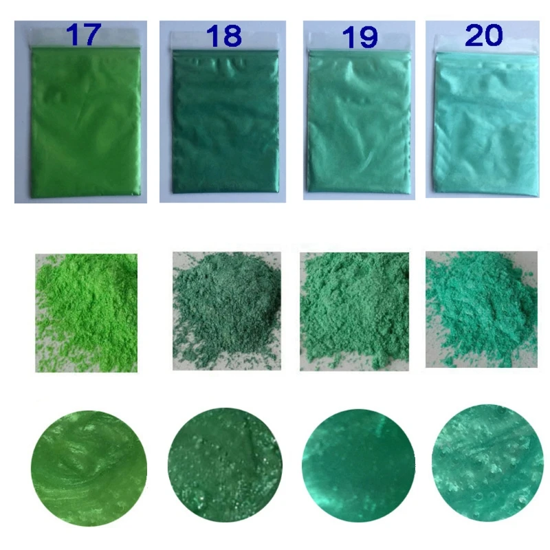 

M2EA Natural Mineral Mica Powder Epoxy Resin Color Pigment Dye Set 32 Color Cosmetic Grade Mica Powder Makeup Lip Soap Making