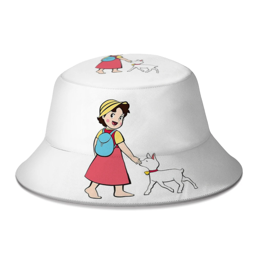 

2022 New Summer Heidi And Litle Goat Bucket Hats for Unisex Beach Foldable Bob Fishing Fisherman Hat Panama Sun Cap