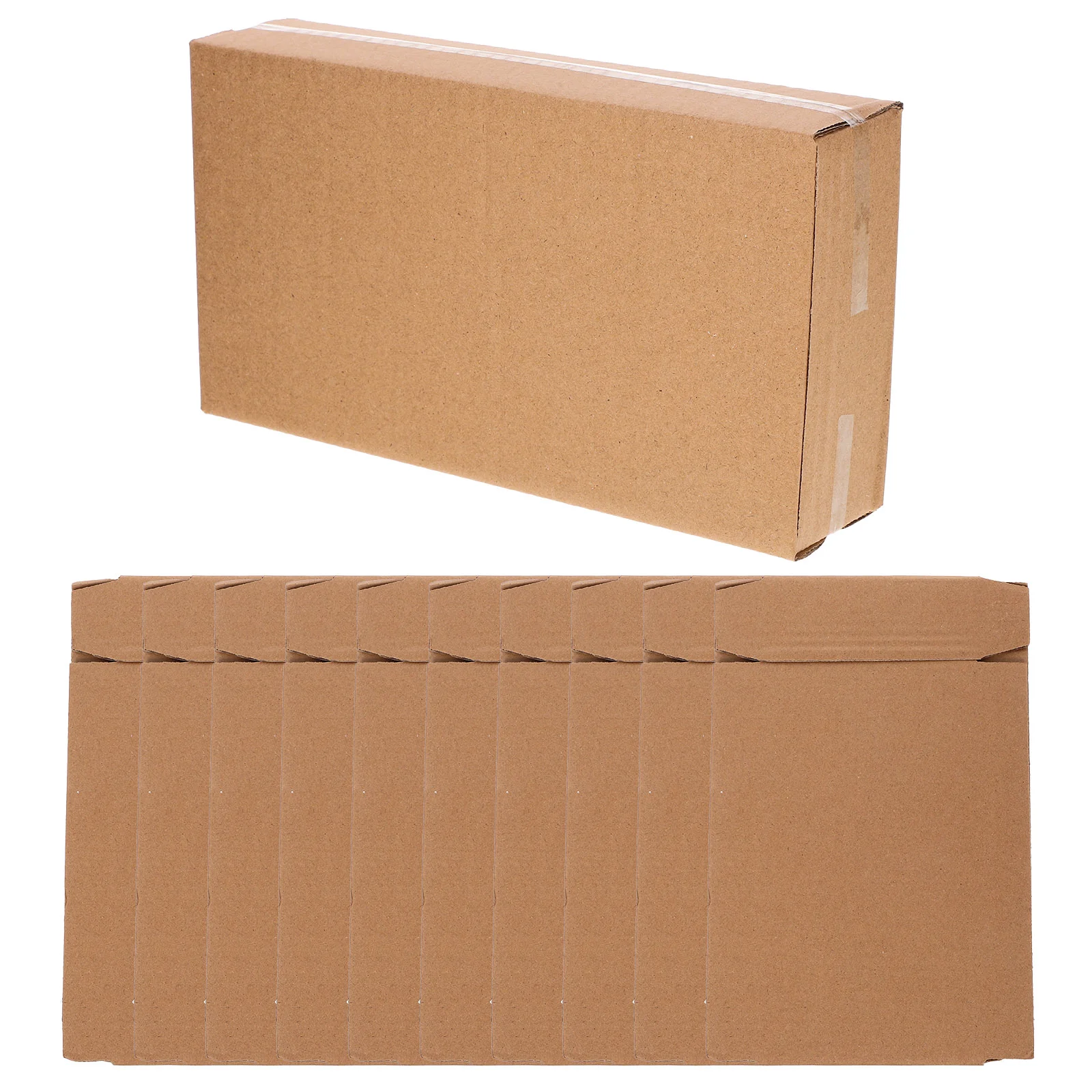 

10pcs Corrugated Board Package Boxes Multi-purpose Shipping Boxes Storage Boxes Thickened Boxes