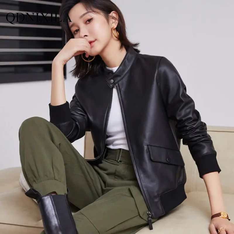 Women's Leather Jacket Imitation Sheepskin Thickened Spring Jacket Women Korean Fashion New Coat & Jacket Women's Bomber Jacket