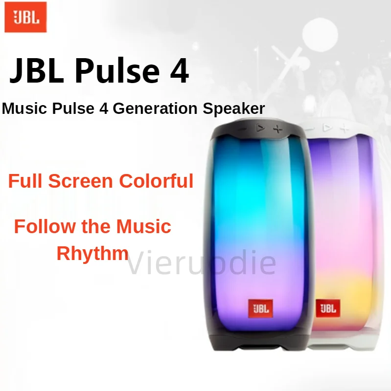 

JBL Pulse 4 Original PK Boombox Bluetooth Speaker Indoor Home Audio Outdoor Portable Rock Subwoofer IPX7 Waterproof Design