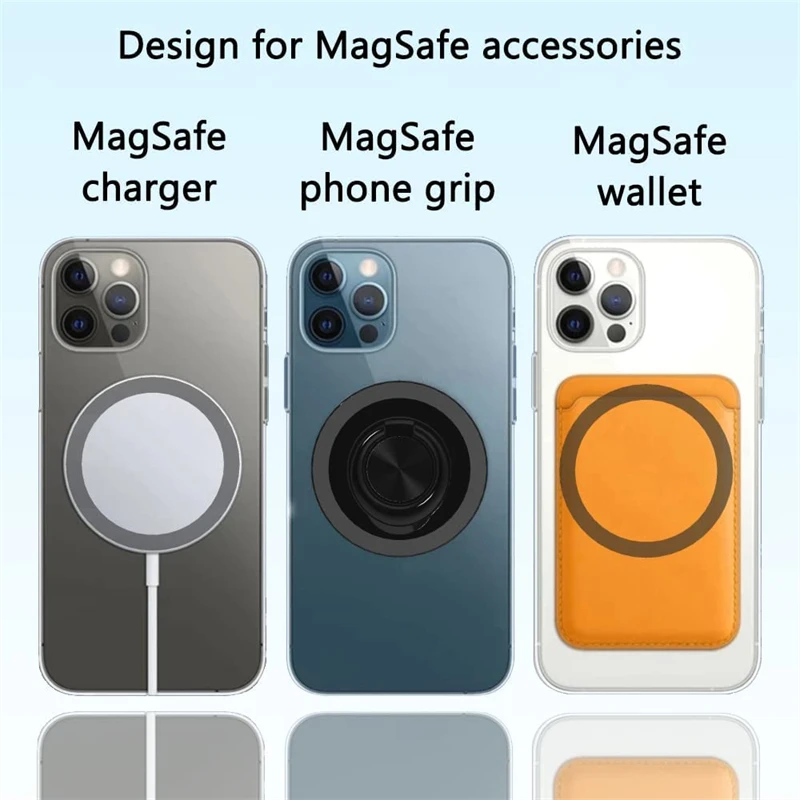 4 шт. металлические магнитные кольца-держатели для Magsafe IPhone 13 12 Pro Max Mini Mac |