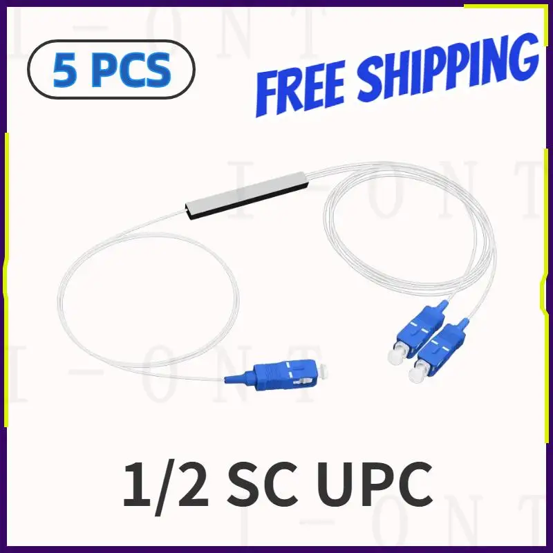 

5 шт./лот волоконно-оптический ПЛК сплиттер SC 1 : 2 мини стальная трубка Тип 1x2 0,9 мм волоконно-оптический сплиттер SC/UPC коннектор Бесплатная дос...