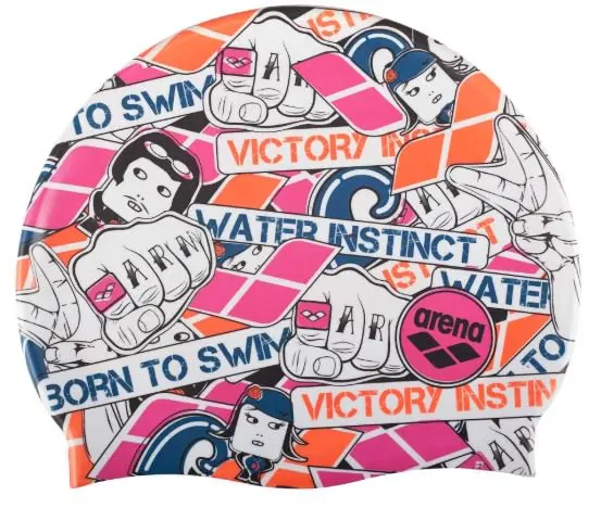 

2 Silicone Swim in Stickers Pink, One Size Fits All