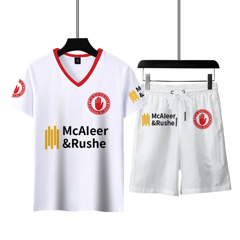 

Summer 2022 New Mens Clothing 3d Printing Sports Shorts Fashion V-neck Men polo shirts Set Casual T-shirts Essentials Tracksuit
