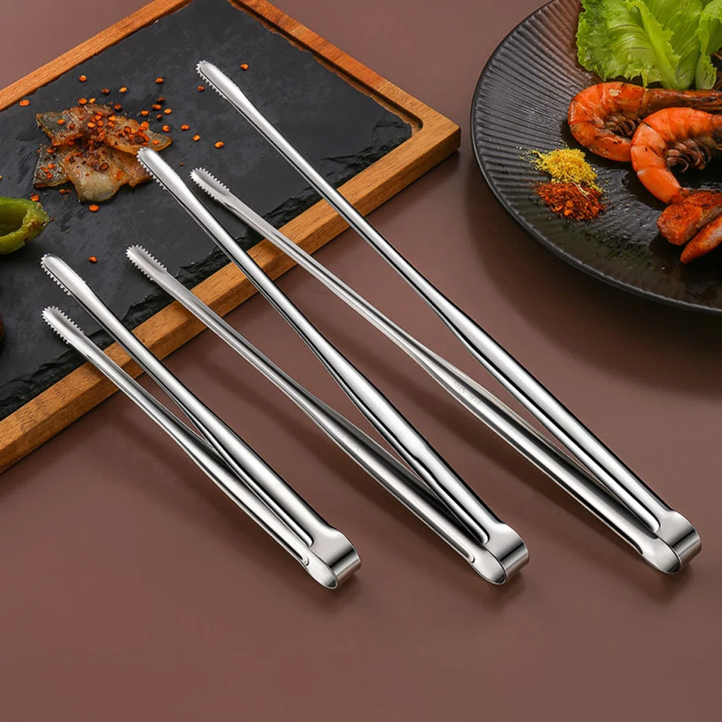 

Stainless Steel Barbecue Tongs Japanese Bread Tongs Food Tongs Steak Tongs Lengthened Barbecue Tongs Kitchen Tool