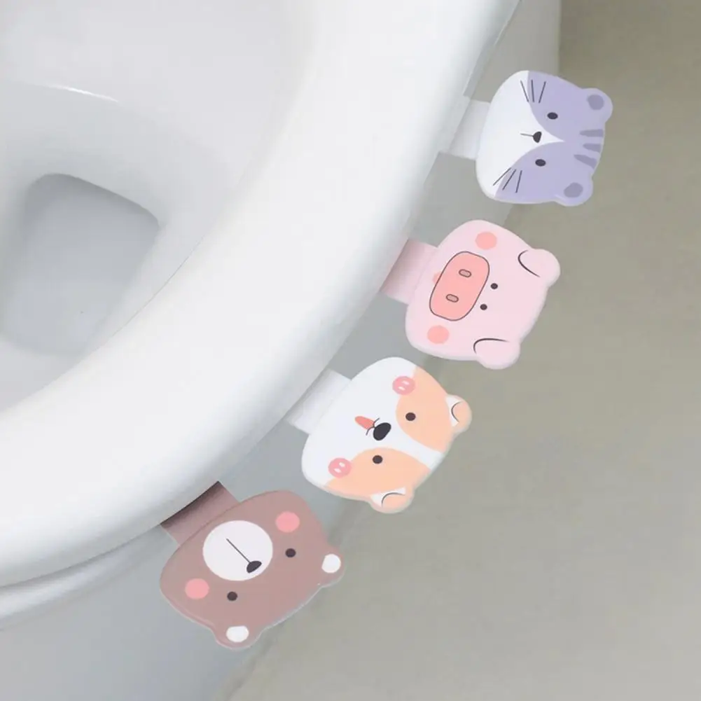 

Useful PP Sanitary Powerful Load-bearing Cartoon Toilet Seat Lifter for School Toilet Seat Handle Toilet Lid Handle
