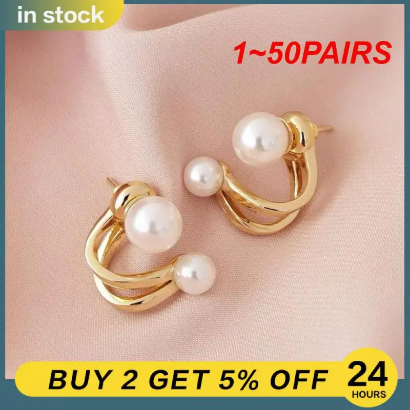 

1 ~ 50 пар серьги с жемчугом роскошные женские Многофункциональные ювелирные изделия Модные новые модные аксессуары