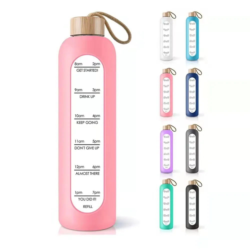 S Bamboo Lid Free Of Lead Motivational Sport Silicone Sleeve