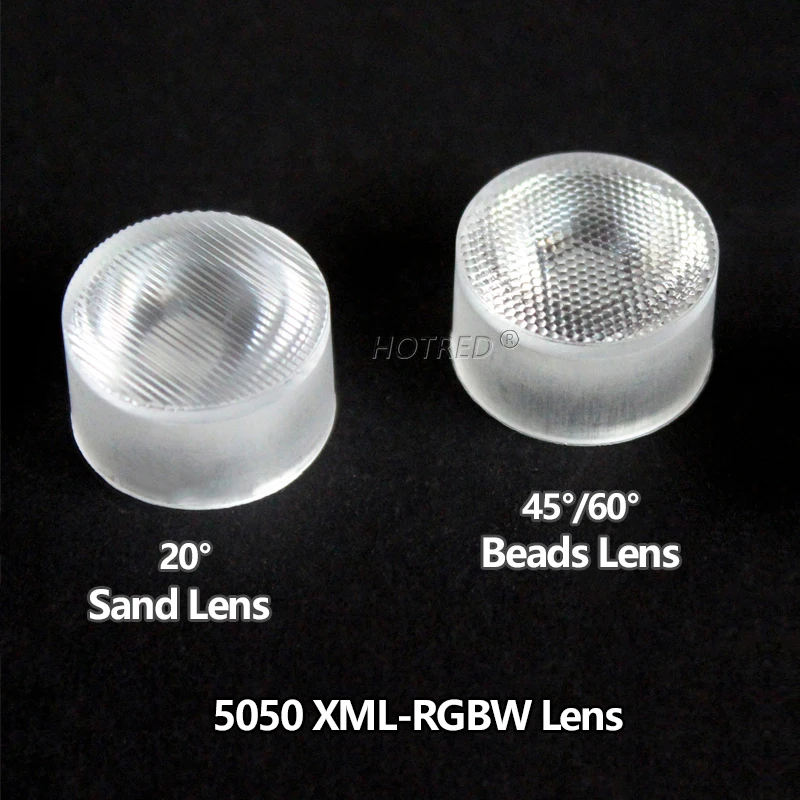Светодиодные линзы для 5050 CREE XML RGBW T6 XML2 XHP50 Chip 3 10 30 60 градусов оптический