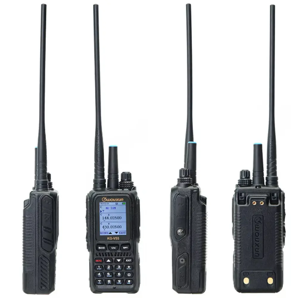 Оригинальный WouXun KG-V55 WCDMA Public Network 2G/3G/4G встроенный двухдиапазонный VHF/UHF аналоговый