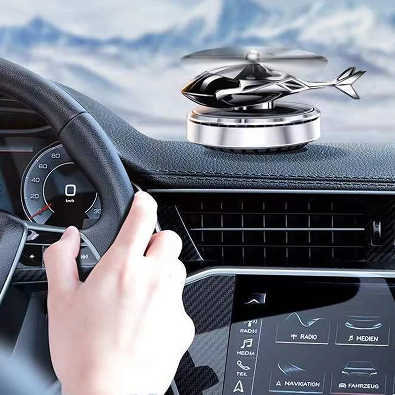 

Solar Car Perfume Car Aromatherapy Airplane Rotating Ornaments Men's Car Interior High-end Lasting Light Fragrance