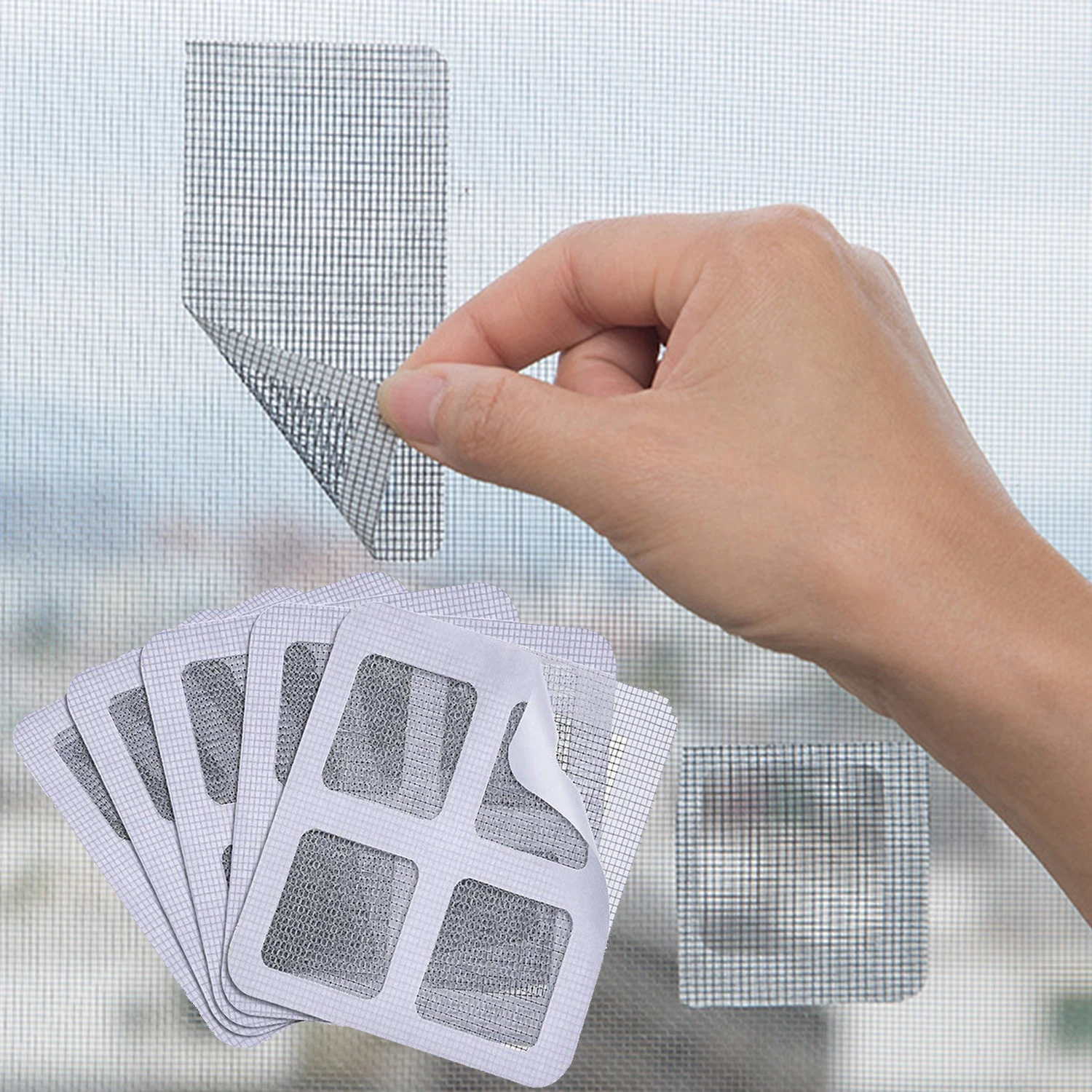 

5 шт./компл. новые невидимые ремонтные наклейки, сетчатая ремонтная лента, москитный экран, против насекомых, мухи, Жуков, двери, окна, s-образн...