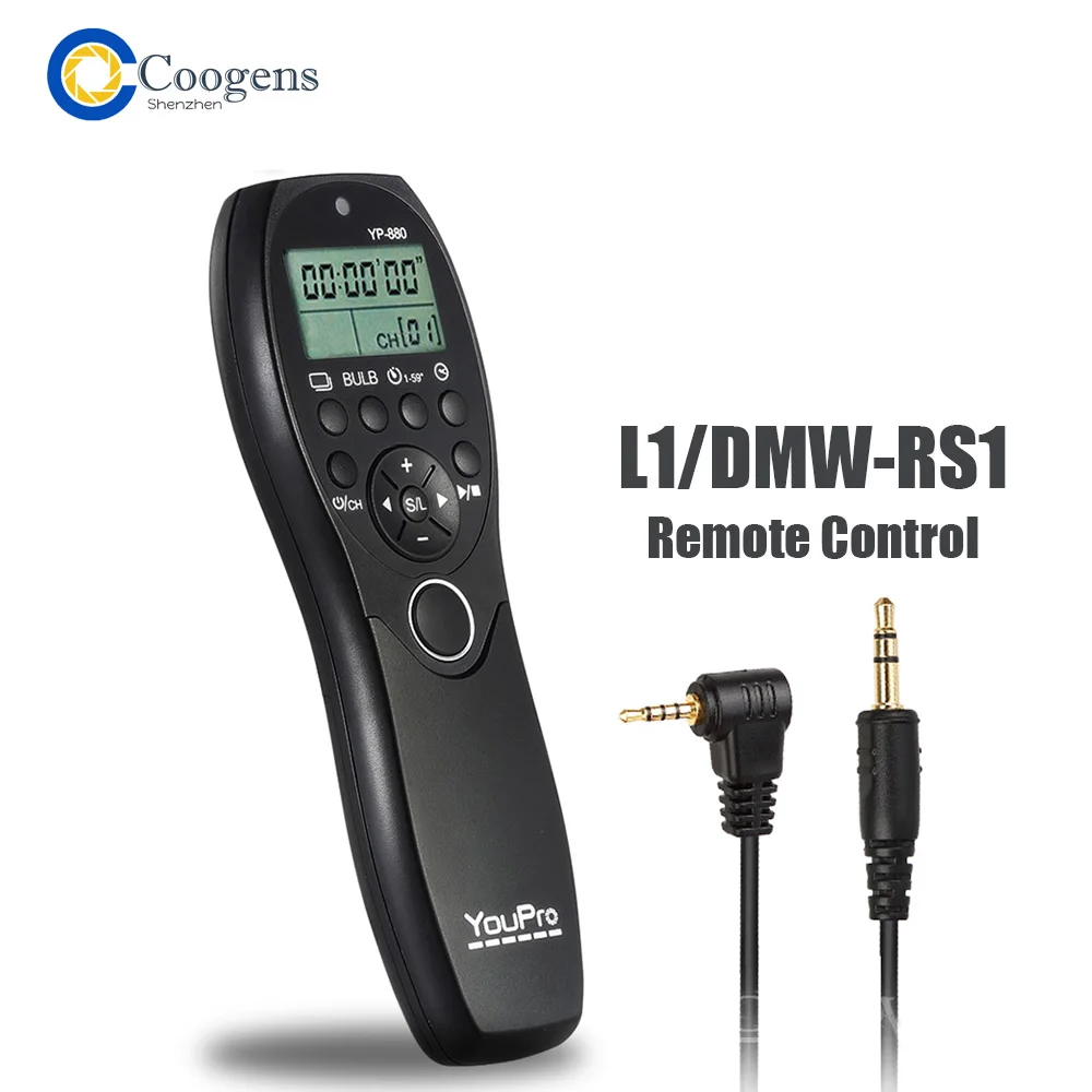 Фотоаппарат с таймером и пультом дистанционного управления для фотоаппарата Panasonic YP-880 G9 G10 G85 FZ2500 FZ1000 FZ300 GF6 GH 1 2 GH3 GH4 GH5 GX8 GX7 DMW-RS1