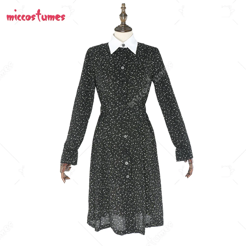 

Wednesday Addams Cosplay Dress Gothic Ghost Vampire Dress Halloween Outfit