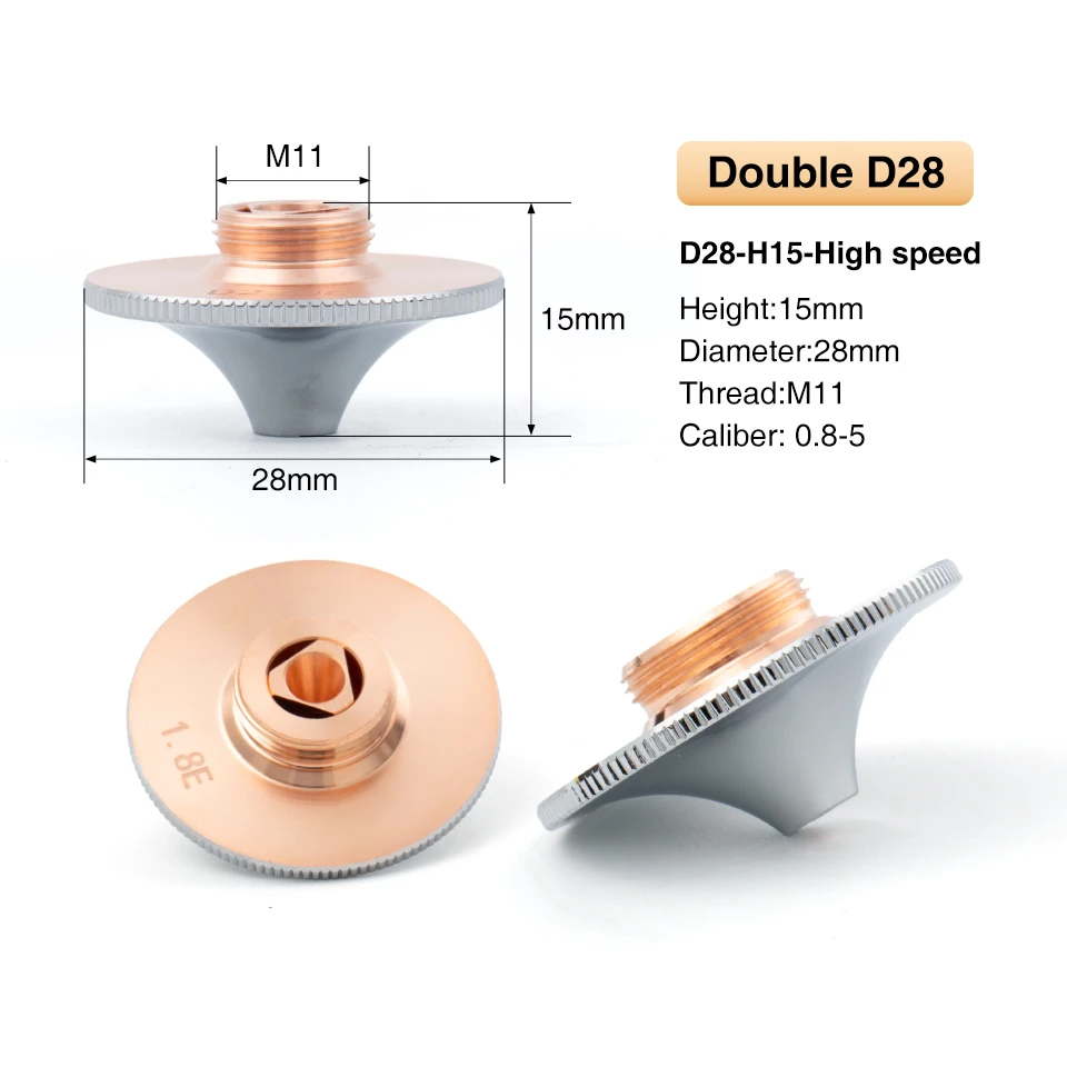 

Лазерные сопла HANS Raytools D28 M11 H15 1,5 2,5