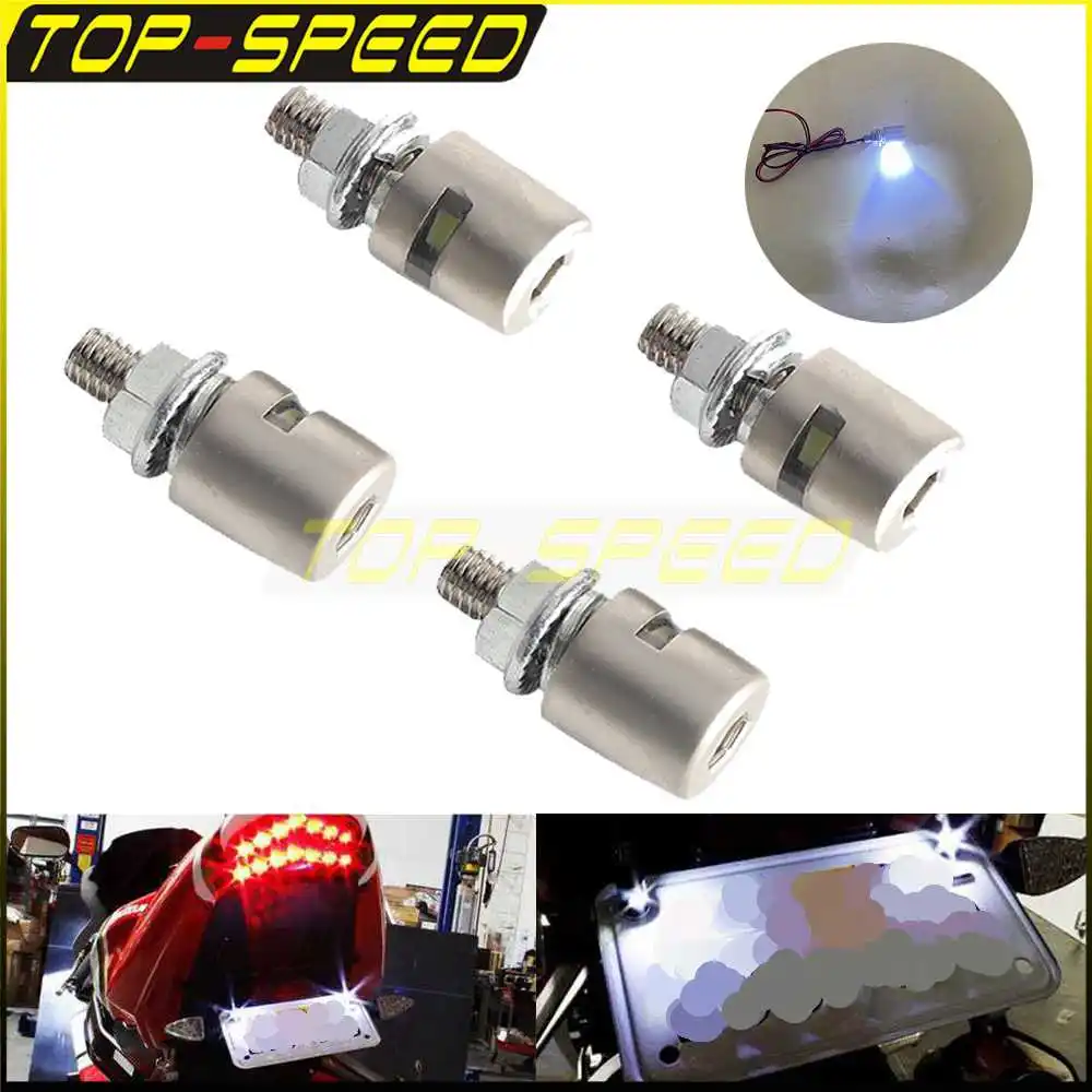 

Универсальный автомобильный мотоцикл, 6 мм, 12 В, номерной знак, лампа для Suzuki Sportbike, стандартные крейсеры, приключения, двойной Спорт