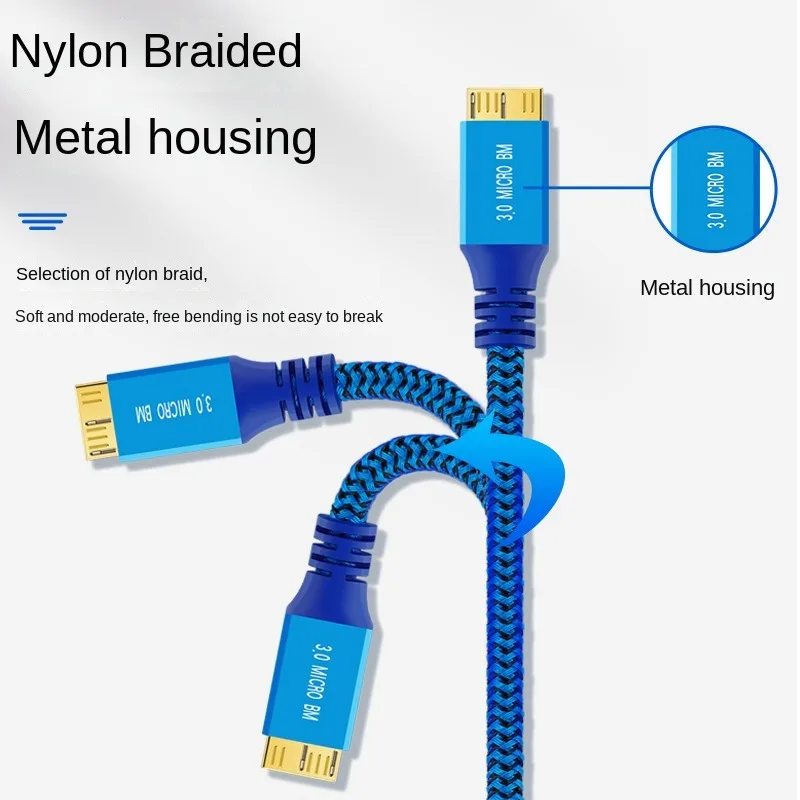 Кабель Micro B USB 3.0 3A для быстрой зарядки кабели передачи данных 5 Гбит/с внешний